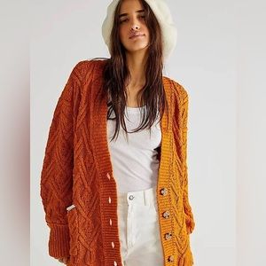 NEW Free People Montana Cable Cardigan